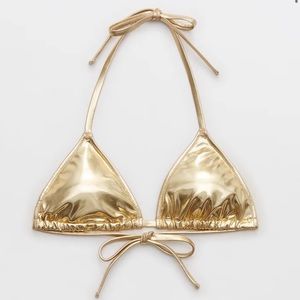 Aerie Real Good Metallic Bikini Set NWT